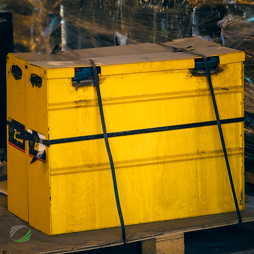 Close-up of battery tops and terminals