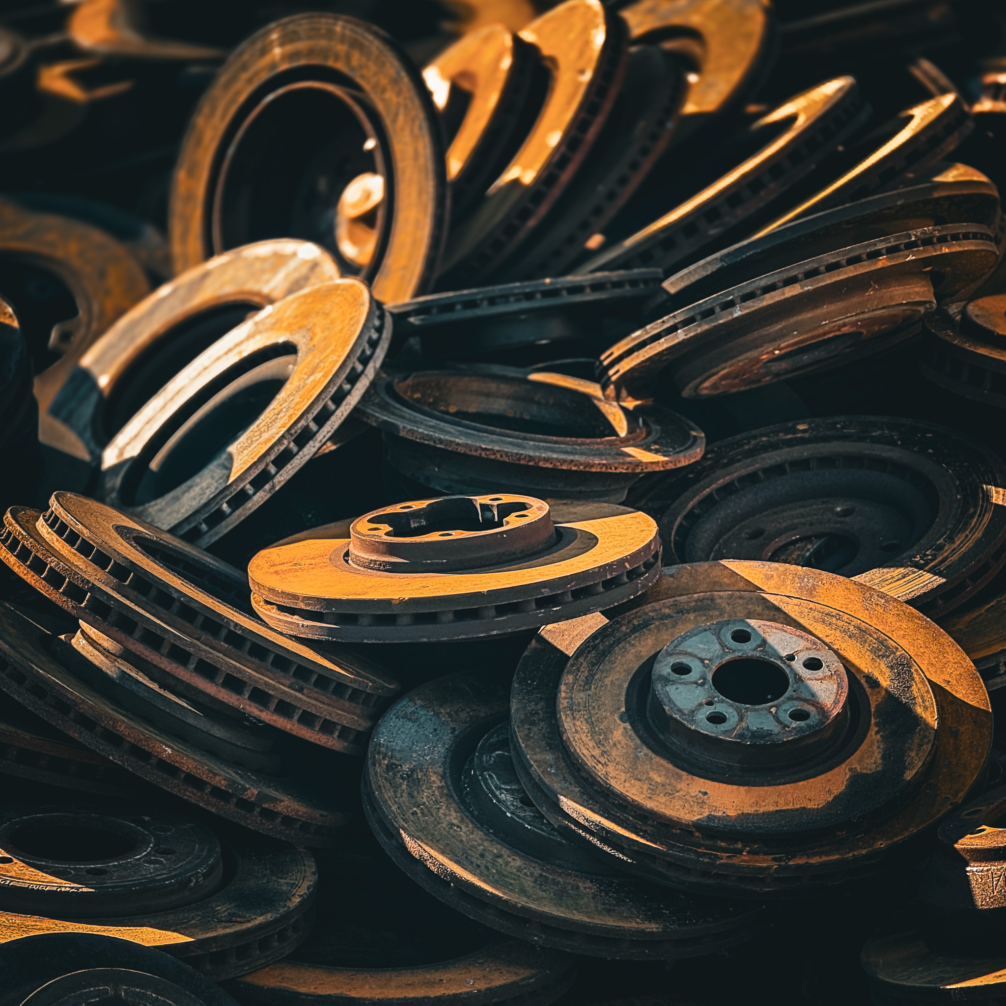 Stacked brake rotors